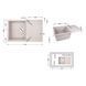Кухонна мийка Lidz 790x495/230 COL-06 (LIDZCOL06790495230) SD00039802 фото 2