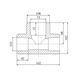 Тройник PPR Blue Ocean 110х75х110 редукционный SD00009237 фото 2