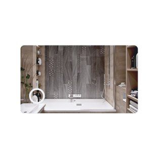 Дзеркало Qtap Scorpio 1200х700 з LED-підсвічуванням Touch, лінза, цифровий годинник, диммер, рег. яскравості QT14781004W SD00045752 фото