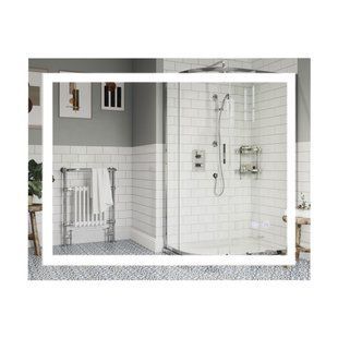 Зеркало Qtap Mideya 900х700 с LED-подсветкой Touch, с антизапотеванием, с диммером, рег. яркости Reverse SD00051749 фото