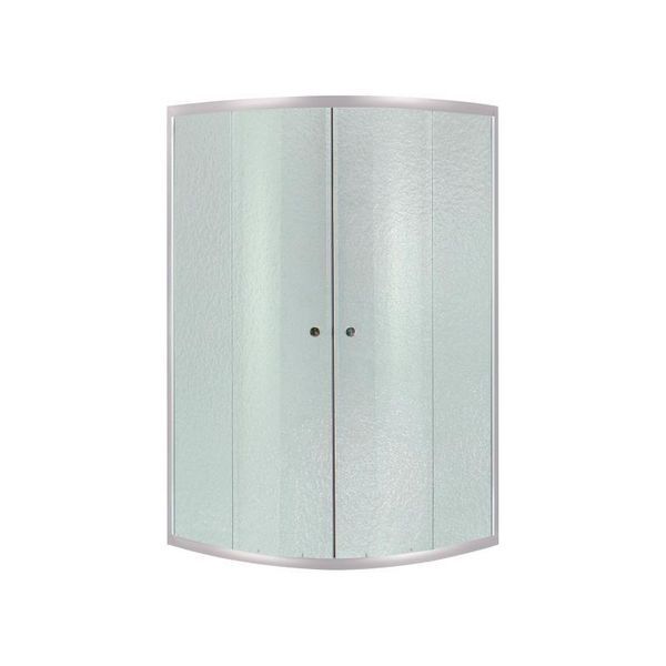 Lidz Latwa SC80x80.SAT.MID.FR Душевая кабина полукруглая, стекло Frost 4 мм + Lidz Душевой поддон KAPIELKA SD00050785 фото