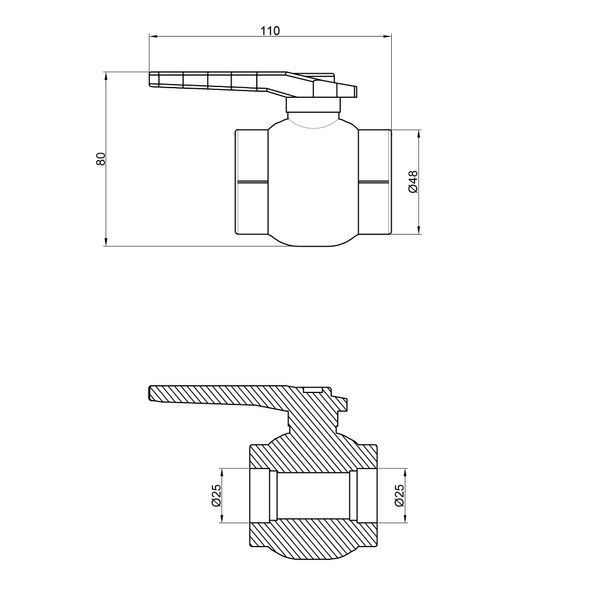 Кран кульовий PPR Thermo Alliance 25 SD00029243 фото
