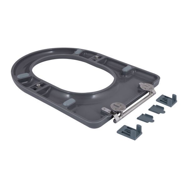 Унітаз підлоговий Qtap Freedom інклюзивний Rimless безобідковий з сидінням Soft-Close WHITE QT22226098W, з горизонтальним випуском SD00052583 фото