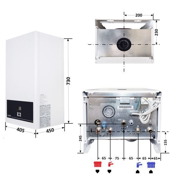 Котел газовий Airfel DigiFEL Premix 36 кВт SD00020237 фото