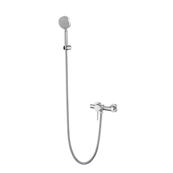 Змішувач для душу Lidz Aria 010 (з душовим гарнітуром) (k35) LDARI010NKS43361 Nickel, одноважільний SD00049484 фото