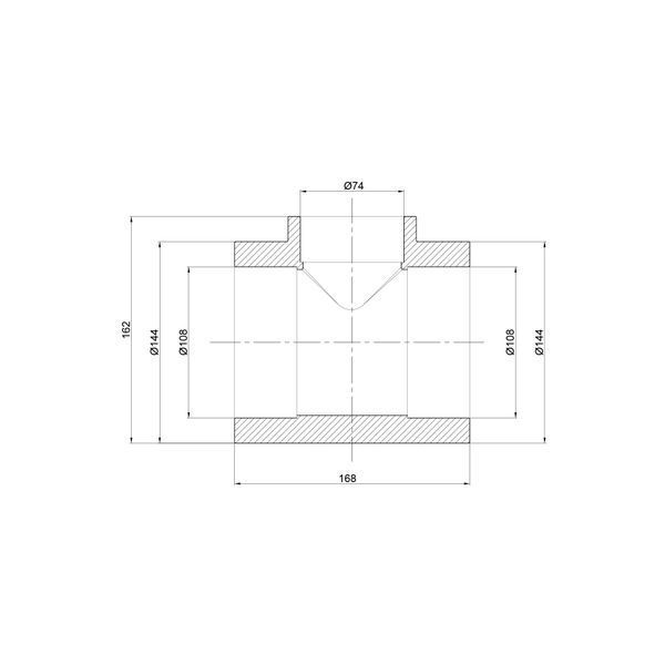 Тройник PPR Thermo Alliance 110х75х110 SD00029384 фото