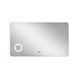 Зеркало Qtap Scorpio 1200х700 с LED-подсветкой Touch, линза, цифровые часы, диммер, рег. яркости QT14781004W SD00045752 фото 4