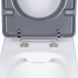 Унітаз підлоговий Qtap Freedom інклюзивний Rimless безобідковий з сидінням Soft-Close WHITE QT22226098W, з горизонтальним випуском SD00052583 фото 5