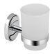 Стакан с держателем Lidz Oreo 0401 настенный (матовое стекло) LDORE0401CRM22163 Chrome SD00028260 фото 1