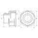 Перехід SD Forte 3/4"х1/2" ВЗ хром SF360H2015 SD00002638 фото 2