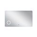 Зеркало Qtap Scorpio 1200х700 с LED-подсветкой Touch, линза, цифровые часы, диммер, рег. яркости QT14781004W SD00045752 фото 3