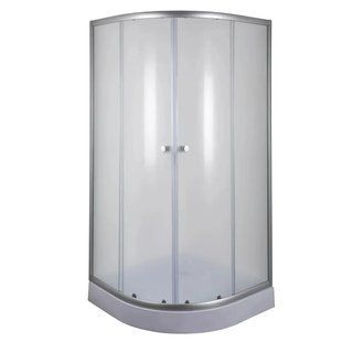Душова кабіна Mixxus PLAIN SCT02 90x90 з низьким піддоном і матовим склом 4мм (MI6896) MI6896 фото