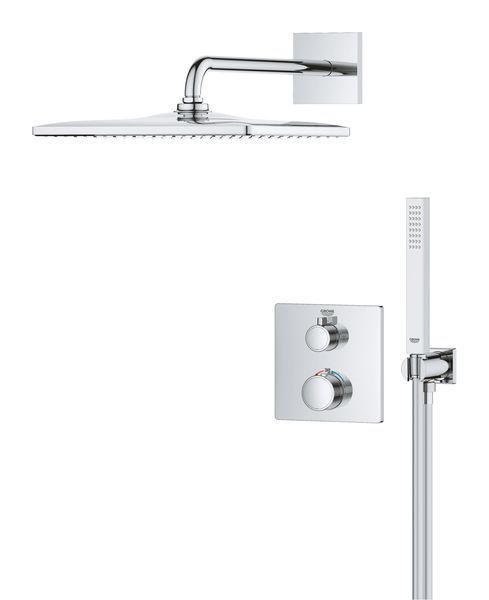 Grohe Grohtherm (34870000) - Душевая система скрытого монтажа с термостатом, Хром (34870000) 34870000 фото