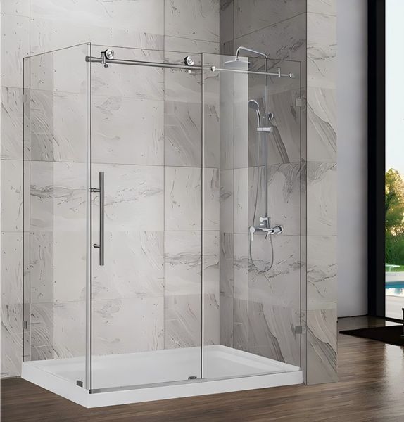 Душова кабіна без піддону Koer SR SC07 120x90 см прозоре скло 8 мм, хром (KR5370) KR5370 фото