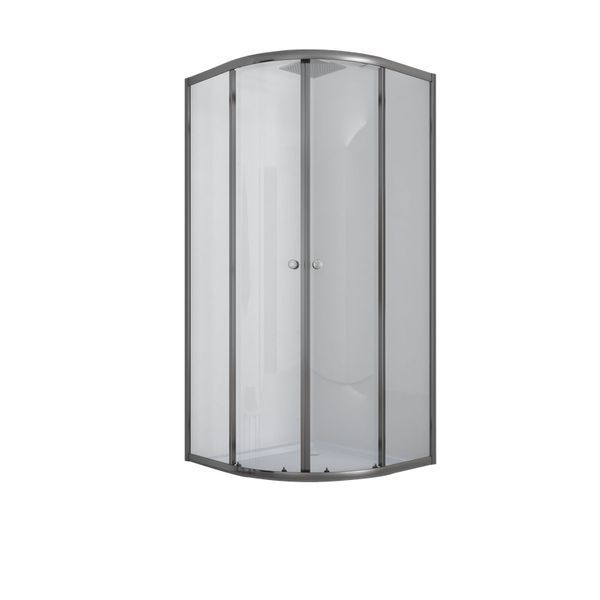 Душевая кабина Mixxus PLAIN SCT02 с низким поддоном 90x90 см, стекло 4мм, графит (MI6901) MI6901 фото