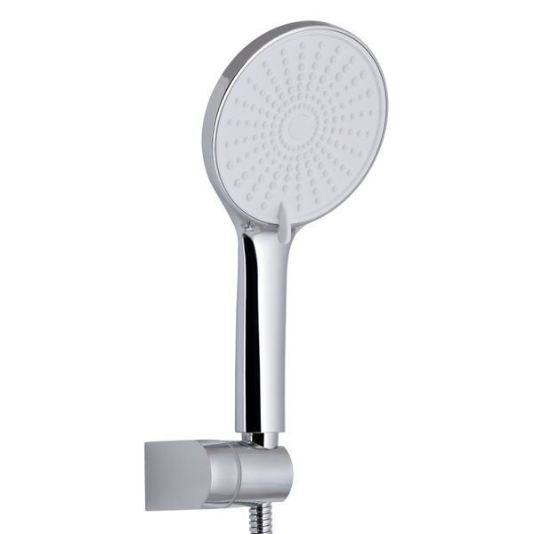 Смеситель для ванны Qtap Jay (c душевым гарнитуром) QTJAY259CRW45553 Chrome/White, латунь, однорычажный SD00051677 фото