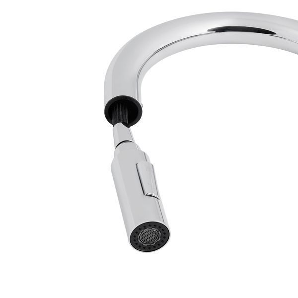 Смеситель для кухни Qtap Lenicka с выдвижным изливом QTLEN9138103UC Chrome, однорычажный, длина шланга 1470 мм SD00042266 фото