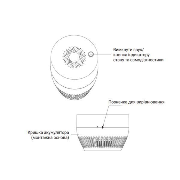 ZigBee Бездротовий датчик диму ZB-ZSA SD00049572 фото
