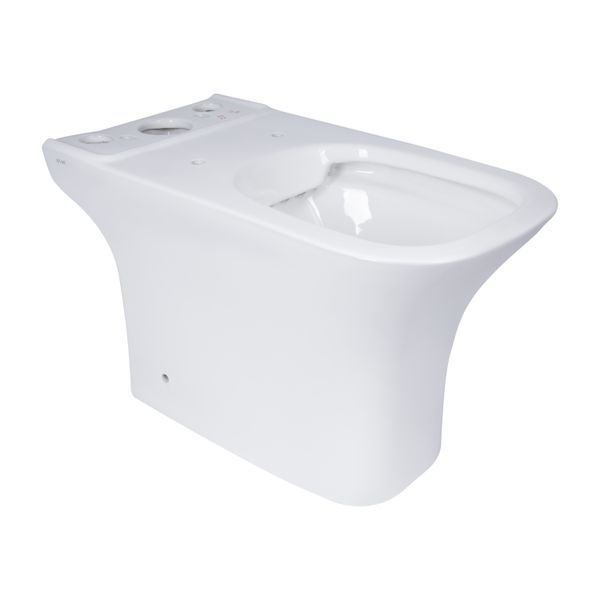 Унітаз-компакт Qtap Presto Quadro безобідковий з сидінням Soft-close QT24221215AW, підлоговий, білий SD00052480 фото