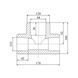 Трійник PPR Blue Ocean 110х90х110 редукційний SD00009238 фото 2