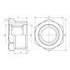 Футорка SD Forte 1/2"х1/4" НВ SF374156 SD00002750 фото 2