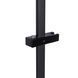 Душова стійка з тримачем універсальна Qtap Lepit 705 мм прямокутна QTLEP82103NB Black Matt, настінна установка SD00047528 фото 4