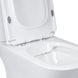 Унітаз-компакт Qtap Presto Quadro безобідковий з сидінням Soft-close QT24221215AW, підлоговий, білий SD00052480 фото 10