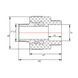 Муфта PPR Blue Ocean 75х2" 1/2 НР SD00006404 фото 2
