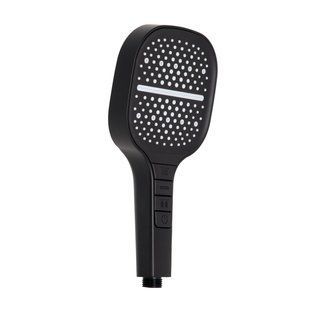 Лейка для ручного душа Qtap Rucni 130x130 мм QTRUC125BLM45957 Черный Мат, 3 режима работы, ABS пластик SD00052081 фото
