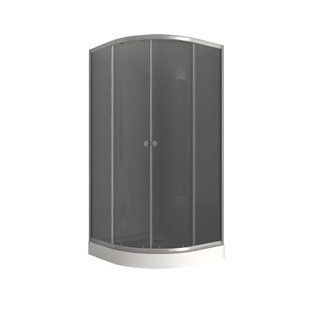 Душова кабіна MIXXUS PLAIN SCT02 90x90 см з низьким піддоном, 4 мм скло, сіре (MI6898) MI6898 фото