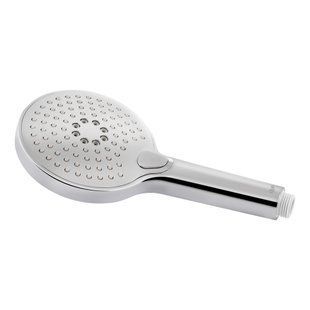 Лійка для ручного душу Qtap Rucni 120 мм кругла QTRUCA120O3KCC Chrome, 3 режими, ABS пластик SD00041887 фото