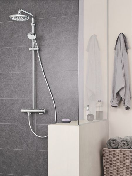 Душова система Grohe New Tempesta з термостатом і хромованим покриттям 27922001 (27922001) 27922001 фото