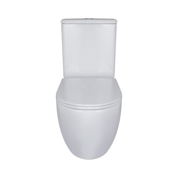 Унітаз-компакт Qtap Robin Ultra Quiet безобідковий з сидінням Soft-close QT13222128AUQ1W, підлоговий, білий колір SD00051949 фото