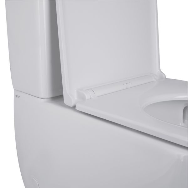 Унітаз-компакт Qtap Robin Ultra Quiet безобідковий з сидінням Soft-close QT13222128AUQ1W, підлоговий, білий колір SD00051949 фото