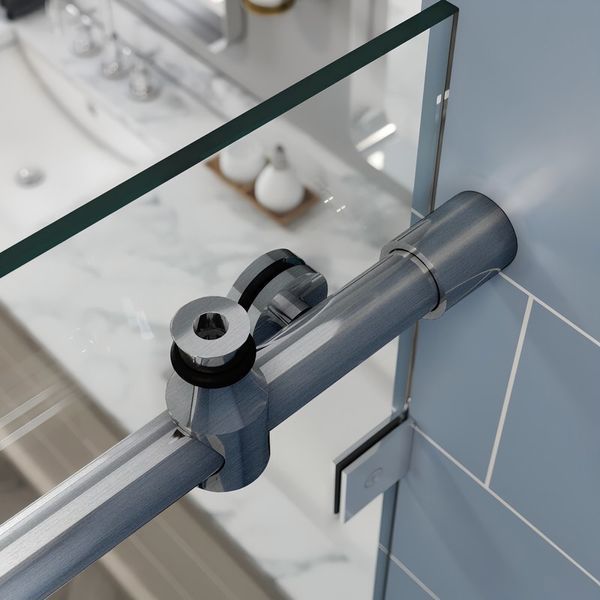 Двері в нішу Koer SR SD06 140x220 см з прозорим склом Easy Clean 8мм, графіт (KR5369) KR5369 фото
