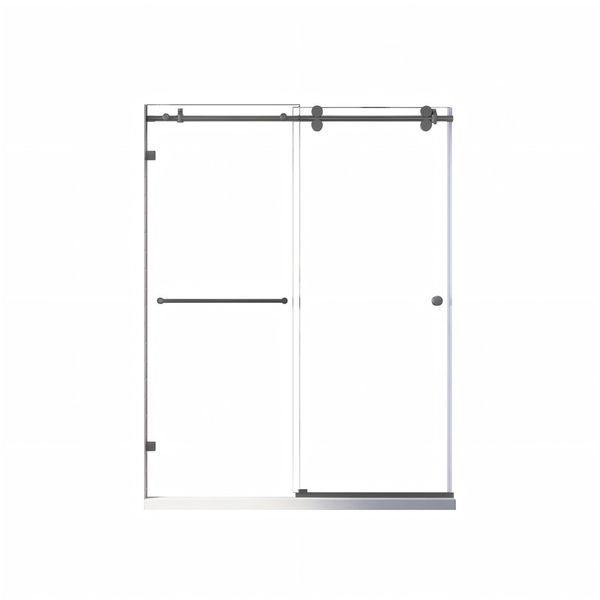 Двері в нішу Koer SR SD06 140x220 см з прозорим склом Easy Clean 8мм, графіт (KR5369) KR5369 фото