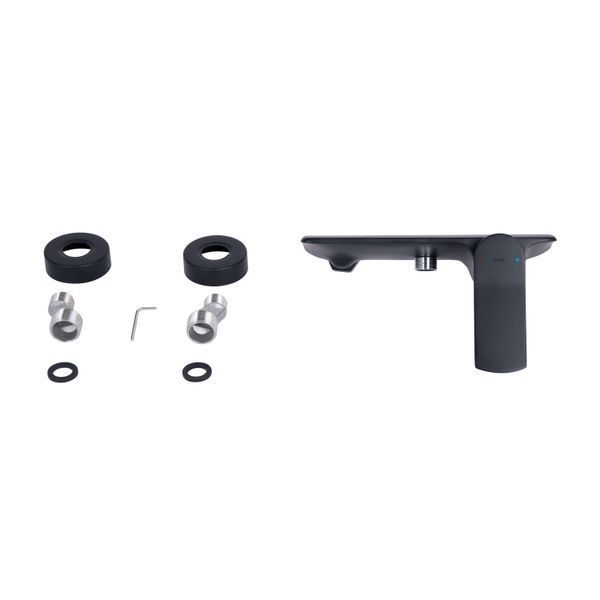 Змішувач для душу Qtap Slavonice QTSLA266BLM45908 Black Matt, одноважільний, латунь, 10 років гарантії SD00052032 фото