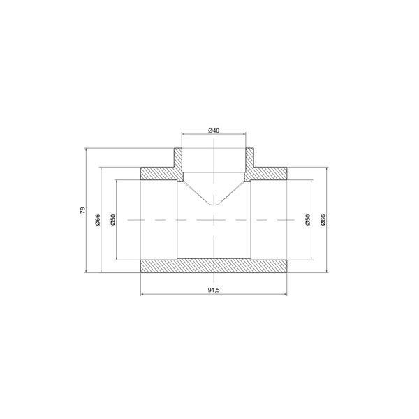 Трійник PPR Thermo Alliance 50х40х50 SD00029368 фото