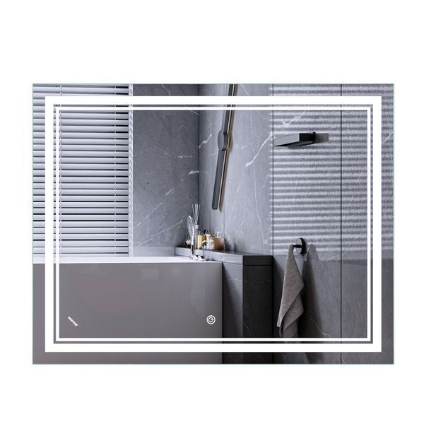 Дзеркало Mixxus Premium QUADRO MR20-90x70-REVERSE (LED Touch, Anti-fog, димер) (MP6621) MP6621 фото