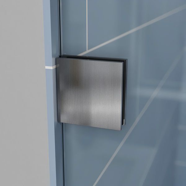 Двері в нішу Koer SR SD06 140x220 см з прозорим склом Easy Clean 8мм, графіт (KR5369) KR5369 фото