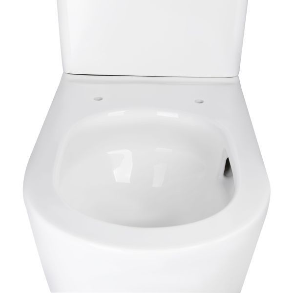 Унітаз-компакт Qtap Scorpio безобідковий Ultra Quiet з сидінням Soft-close QT14222125AUQW, підлоговий, білий SD00050897 фото