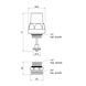Кран термостатический SD Forte 1/2"х3/4" для коллектора SF012 SD00043526 фото 2