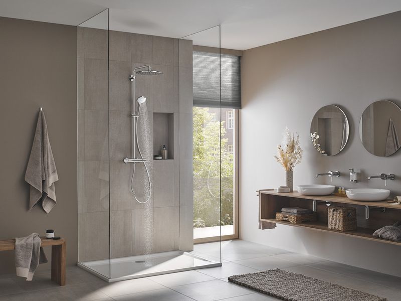 Душевая система Grohe Euphoria с термостатом и хромированным покрытием 26075001 (26075001) 26075001 фото