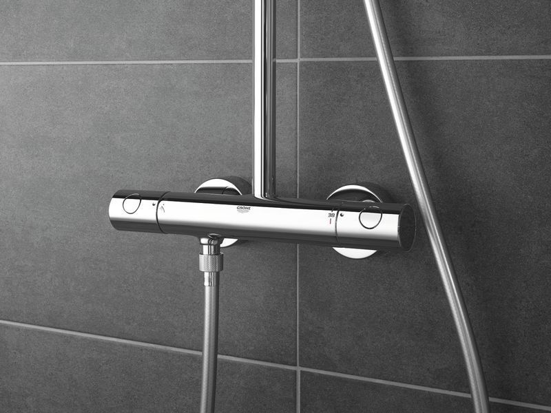 Душова система Grohe New Tempesta з термостатом і хромованим покриттям 27922001 (27922001) 27922001 фото