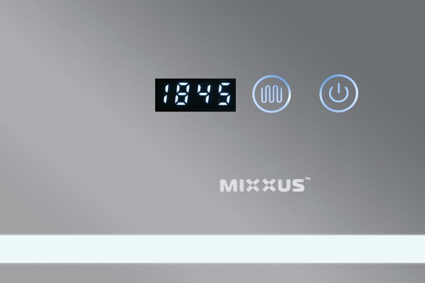 Дзеркало Mixxus Warm MR02-100x70 (годинник, LED-підсвітка, антизапотівання) (MI6002) MI6002 фото