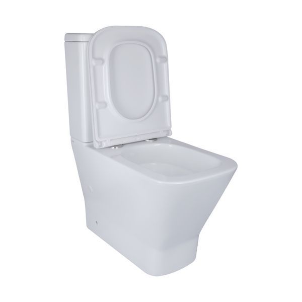 Унітаз-компакт Qtap Cardinal Ultra Quiet безобідковий з сидінням Soft-close QT04222168AUQ3W, підлоговий, білий SD00051950 фото