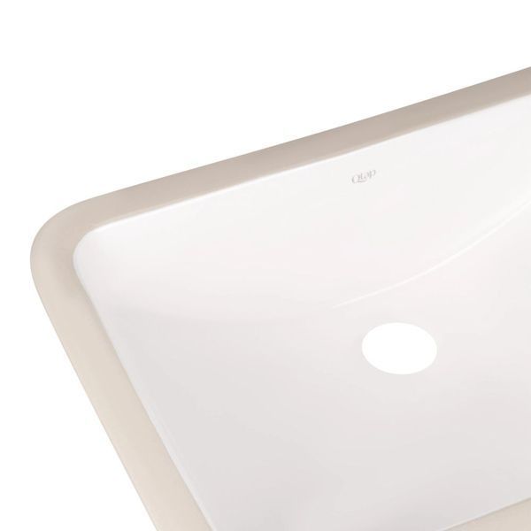 Комплект Qtap Stork: Раковина врізна прамокутна 530x370x200 мм White + Донний клапан PU02O SD00053417 фото