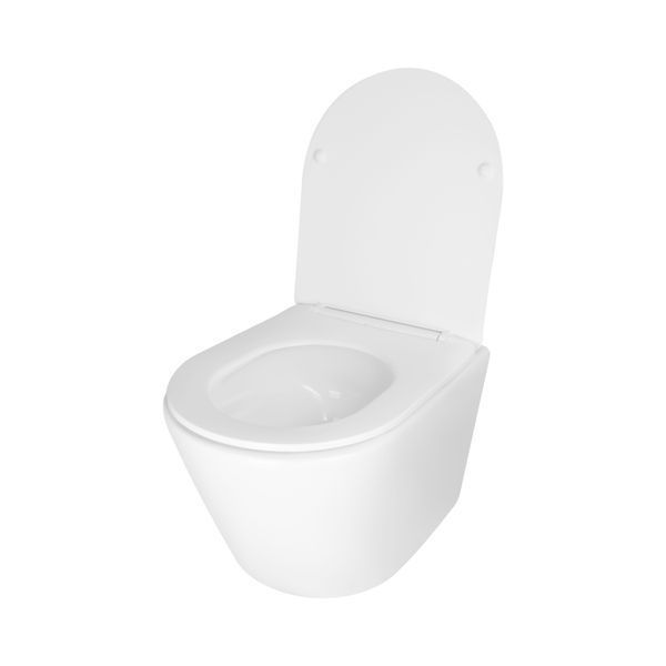 Унітаз підвісний Qtap Swan безобідковий Ultra Quiet з сидінням Soft-close QT16335179W SD00050900 фото