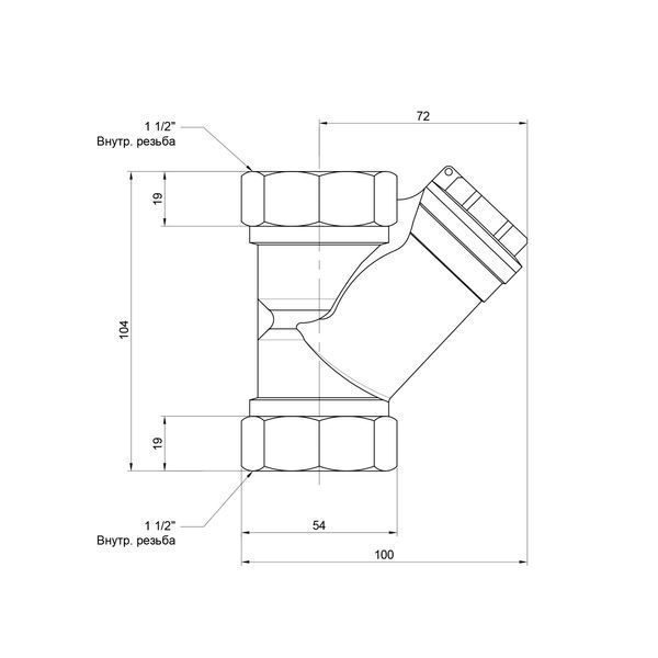 Фільтр SD Forte 1" 1/2 для води SF124W40 SD00010254 фото