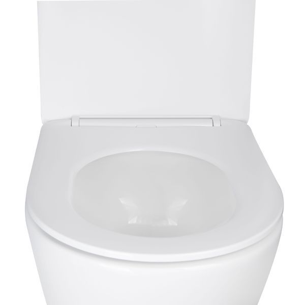 Унітаз підвісний Qtap Swan безобідковий Ultra Quiet з сидінням Soft-close QT16335179W SD00050900 фото